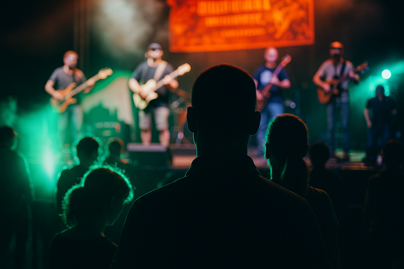 Beeld van publiek bij een concert